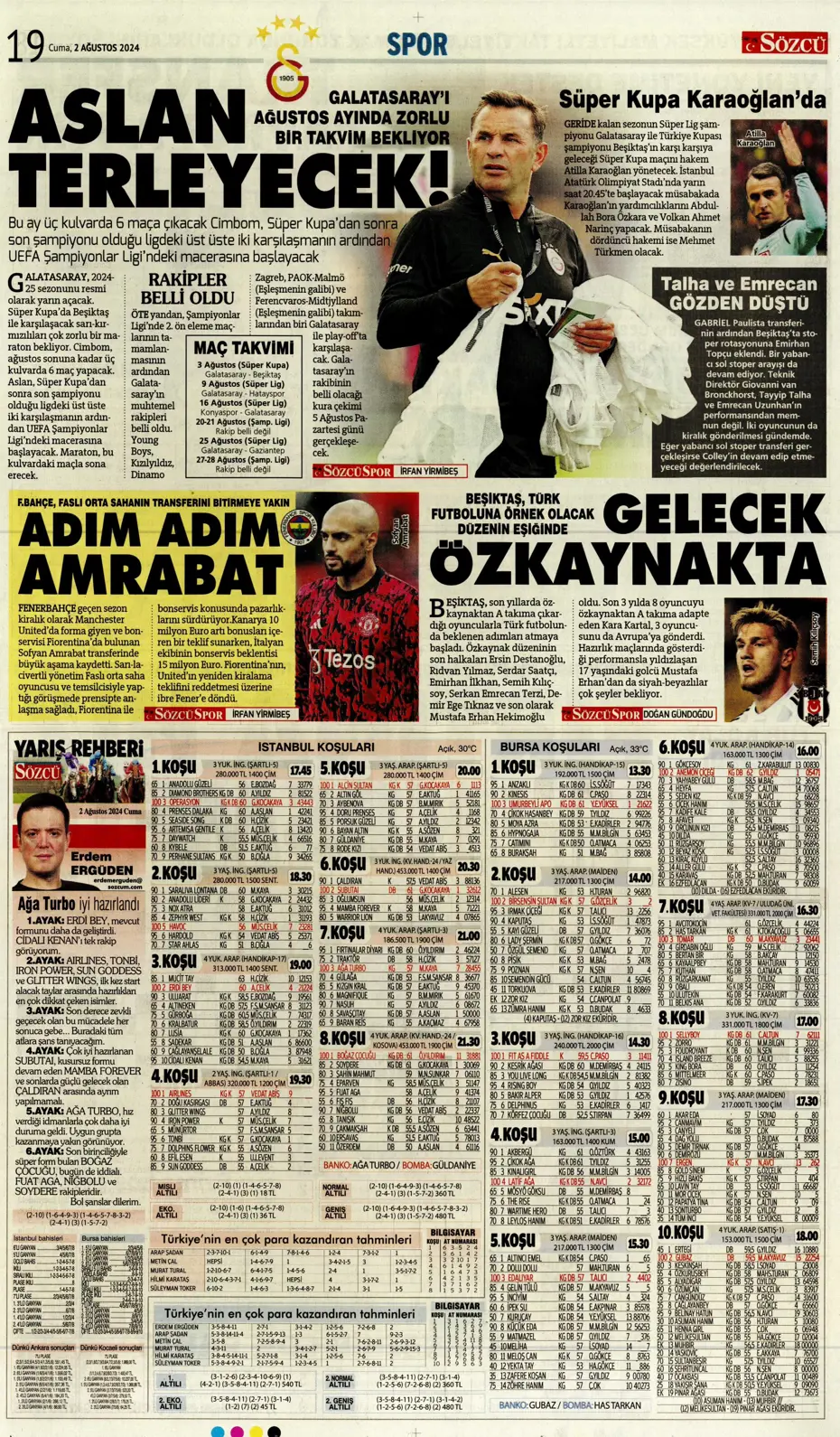 "Amrabat adım adım Kadıköy'e" | Sporun manşetleri - 25
