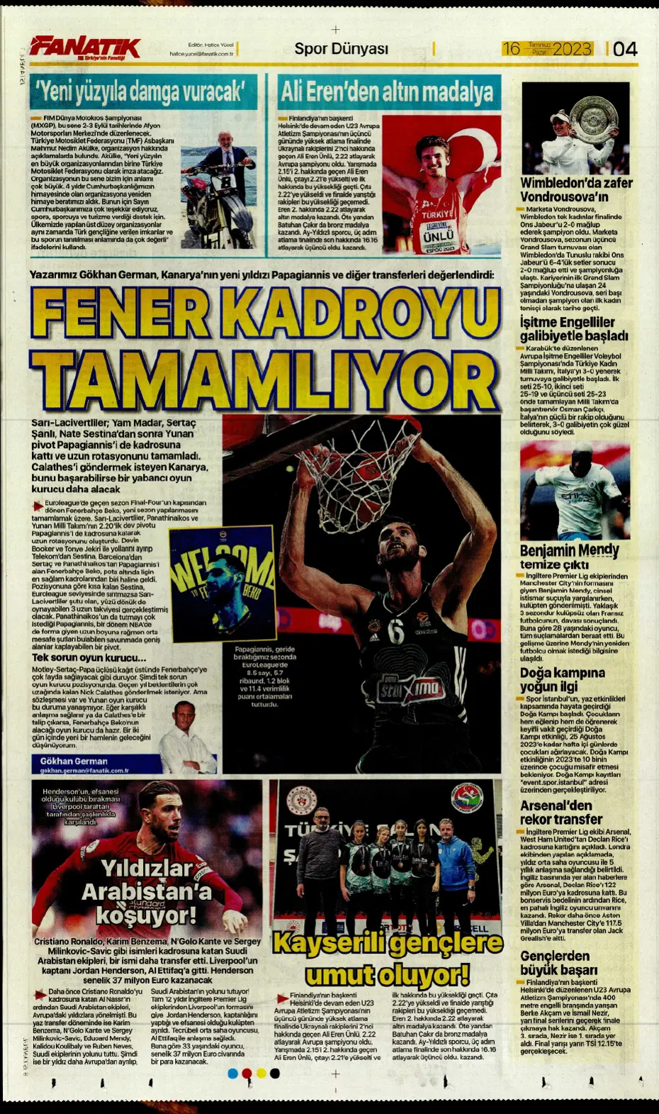 "Kale artık Livakovic'in" | Sporun Manşetleri - 5