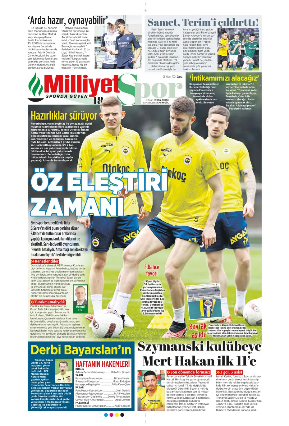 "Osayi Samuel'e 12 milyon euro" | Sporun manşetleri - 25