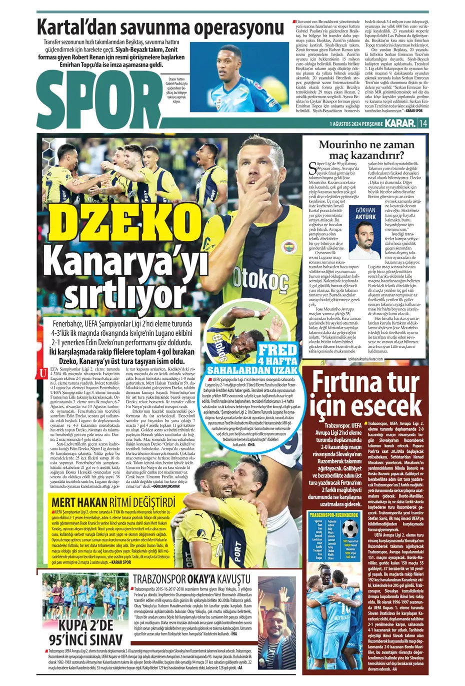 "McTominay Aslan oluyor" | Sporun manşetleri (1 Ağustos 2024) - 17 "McTominay Aslan oluyor" | Sporun manşetleri (1 Ağustos 2024) - 17