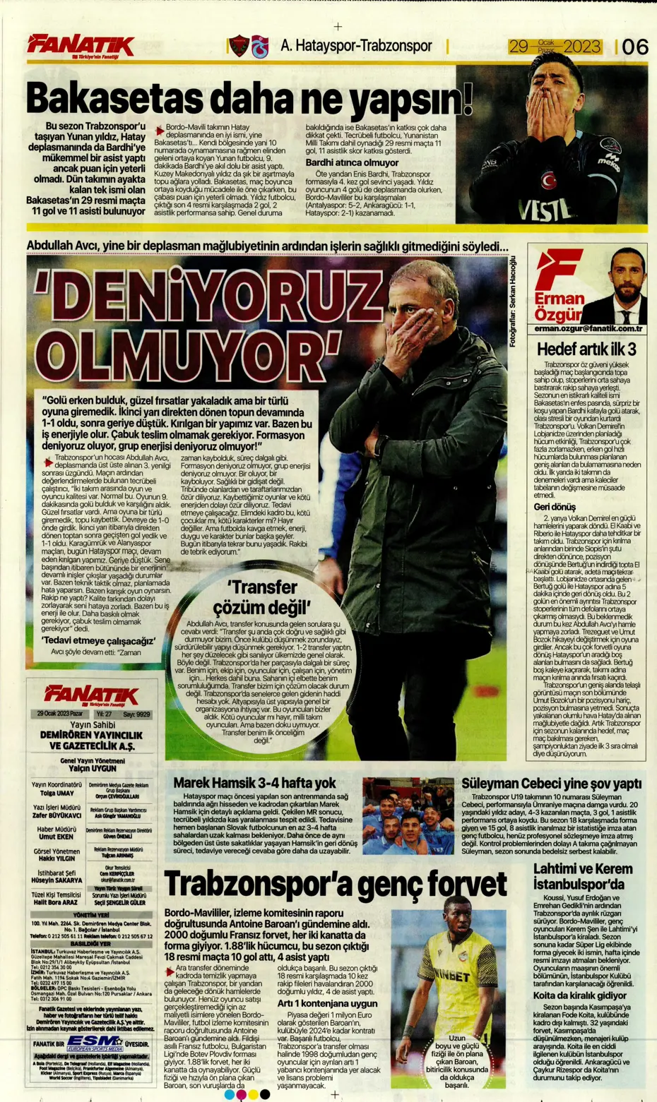 Sporun Manşetleri (29 Ocak 2023) - 11