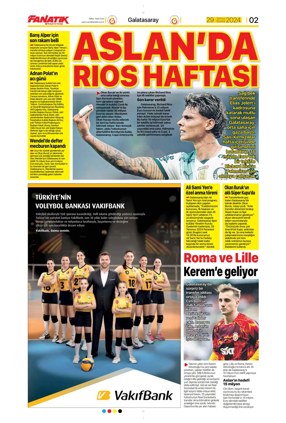 "Mourinho'nun prensi Kovacic" | Sporun manşetleri - 5 "Mourinho'nun prensi Kovacic" | Sporun manşetleri - 5