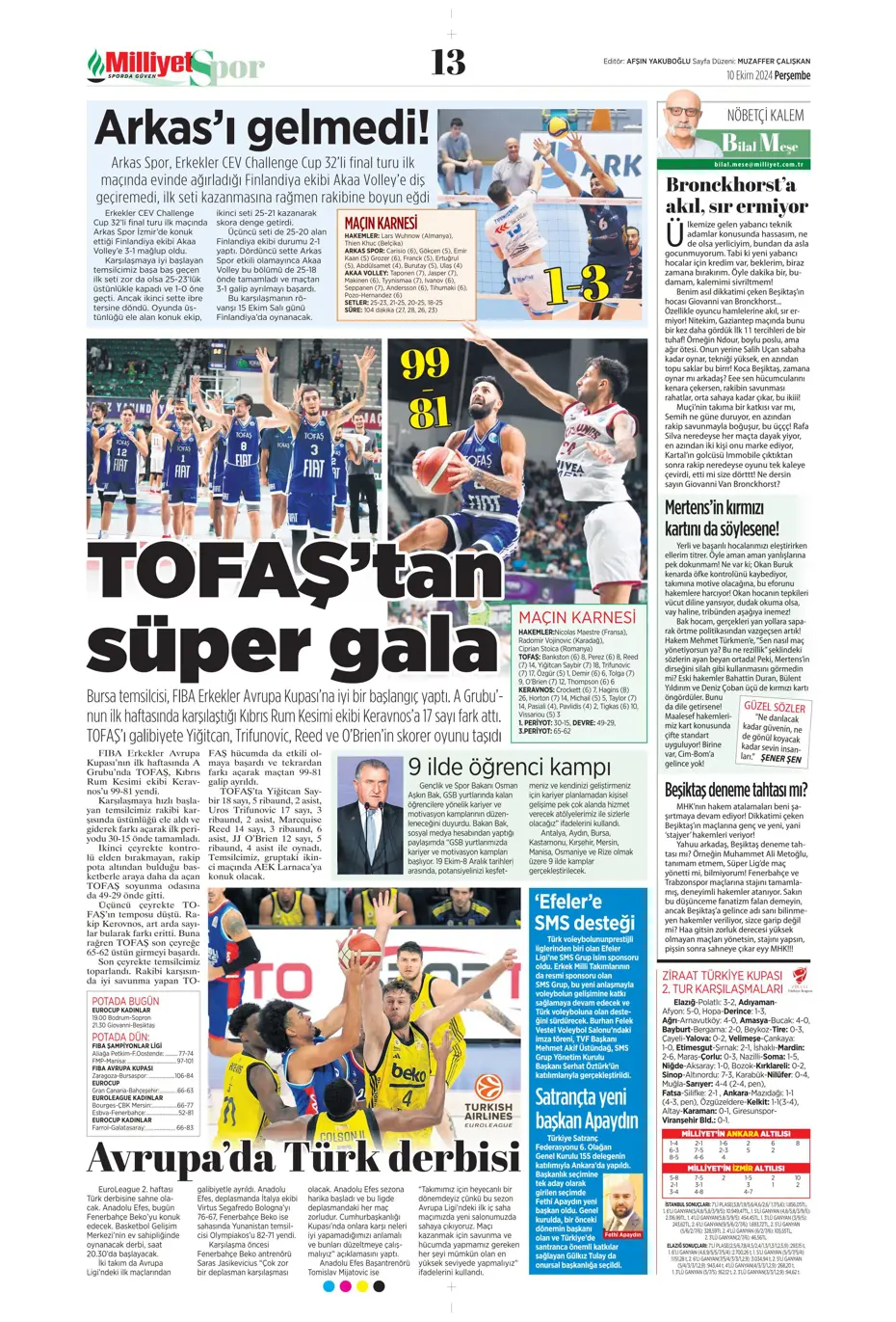 "Dybala bombası" | Sporun manşetleri (10 Ekim 2024) - 19