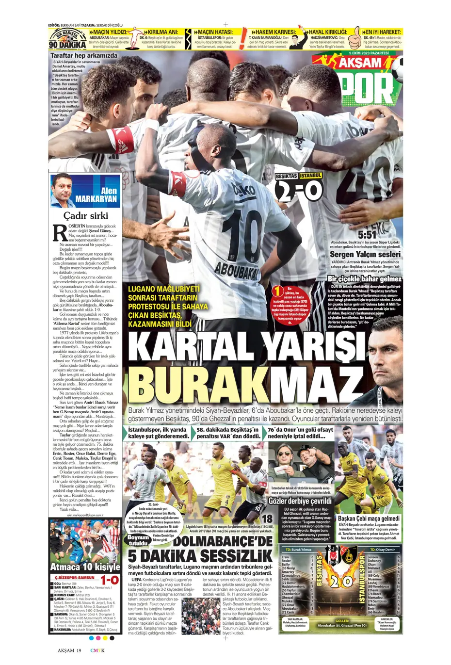 "Ağa da paşa da Fenerbahçe" | Sporun manşetleri (9 Ekim 2023) - 6 "Ağa da paşa da Fenerbahçe" | Sporun manşetleri (9 Ekim 2023) - 6