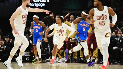 15 maçlık galibiyet serisine Cleveland Cavaliers 'dur' dedi