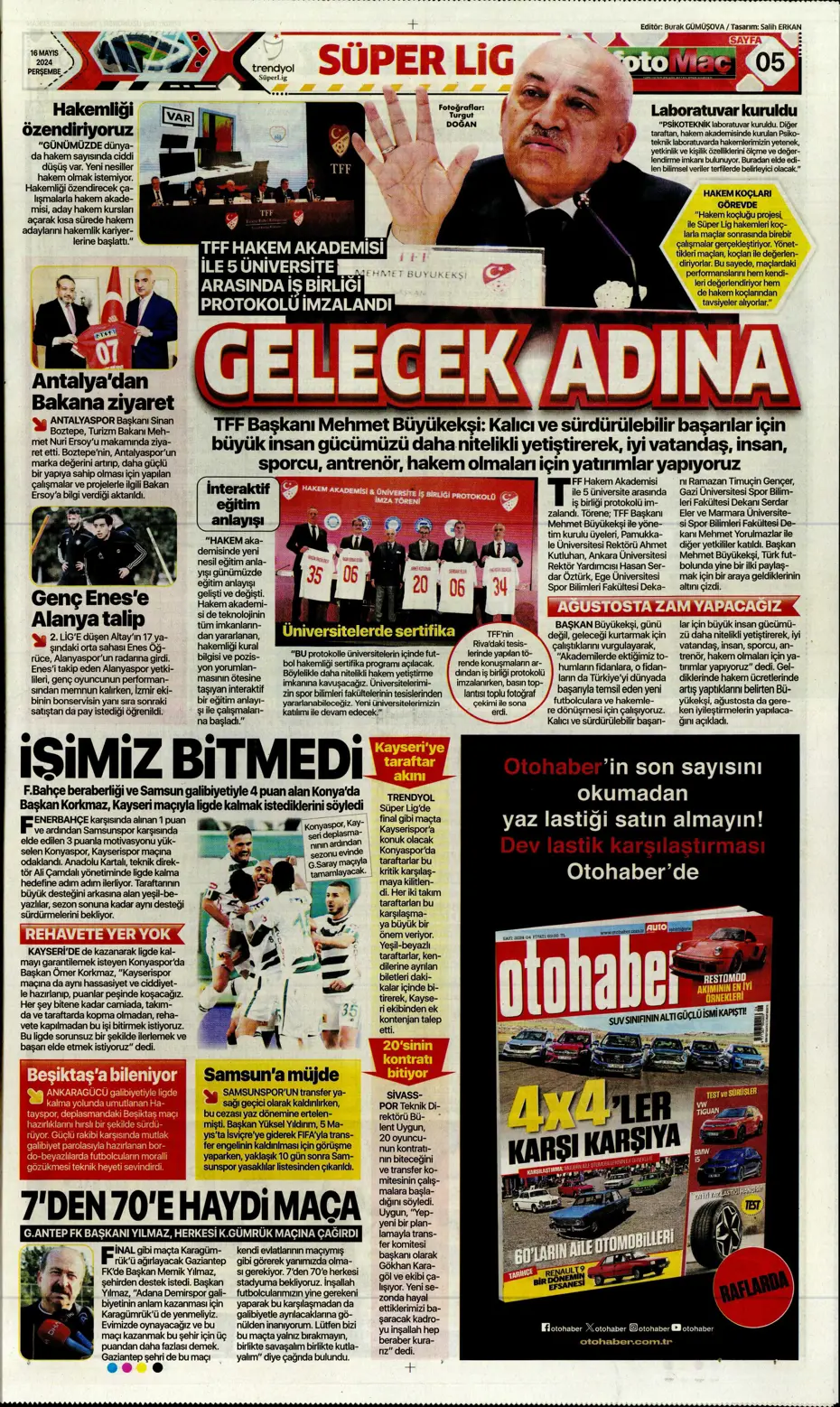 "İlk hedef Preciado" | Sporun manşetleri (16 Mayıs 2024) - 9