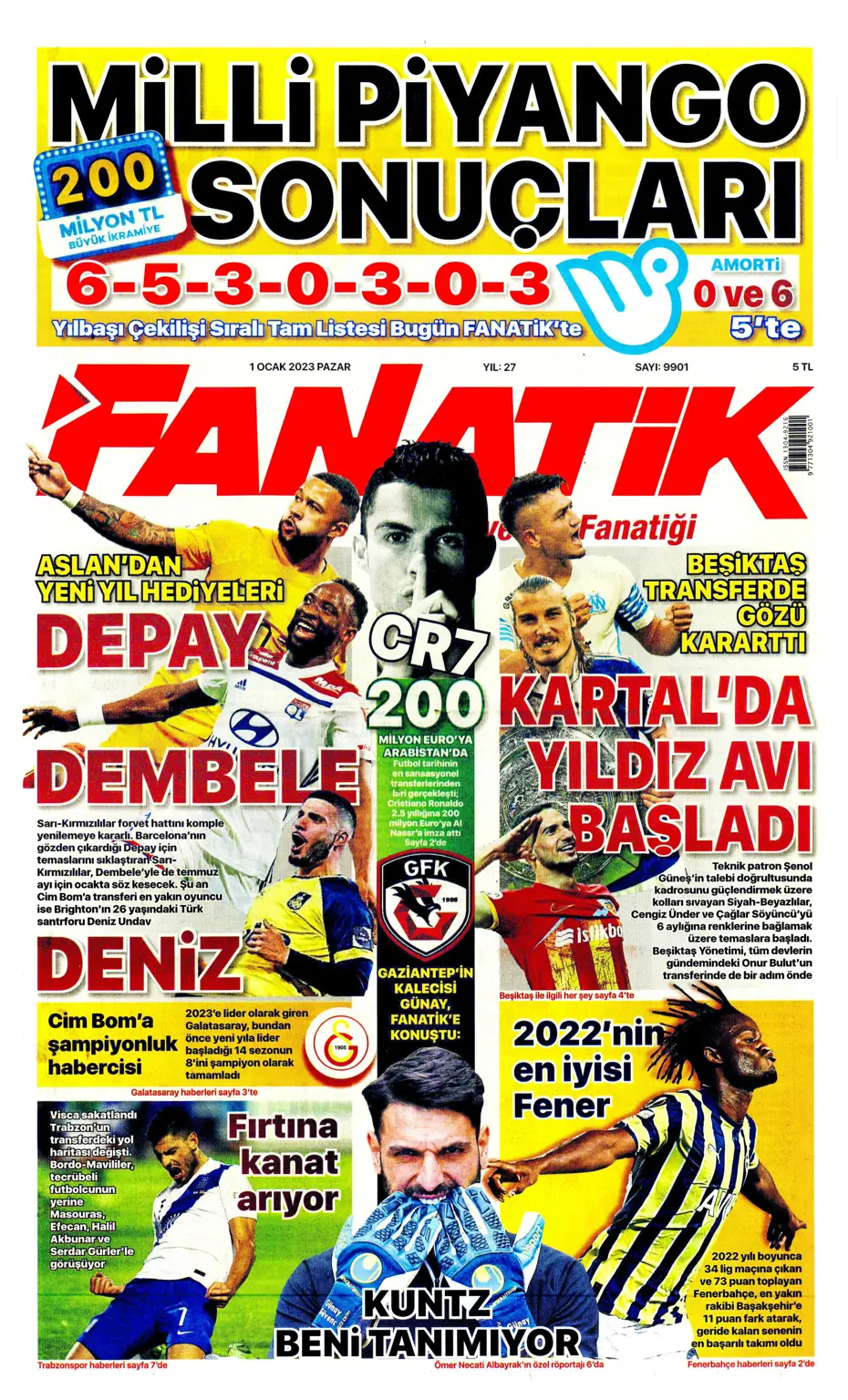 Sporun Manşetleri (1 Ocak 2023) - 3