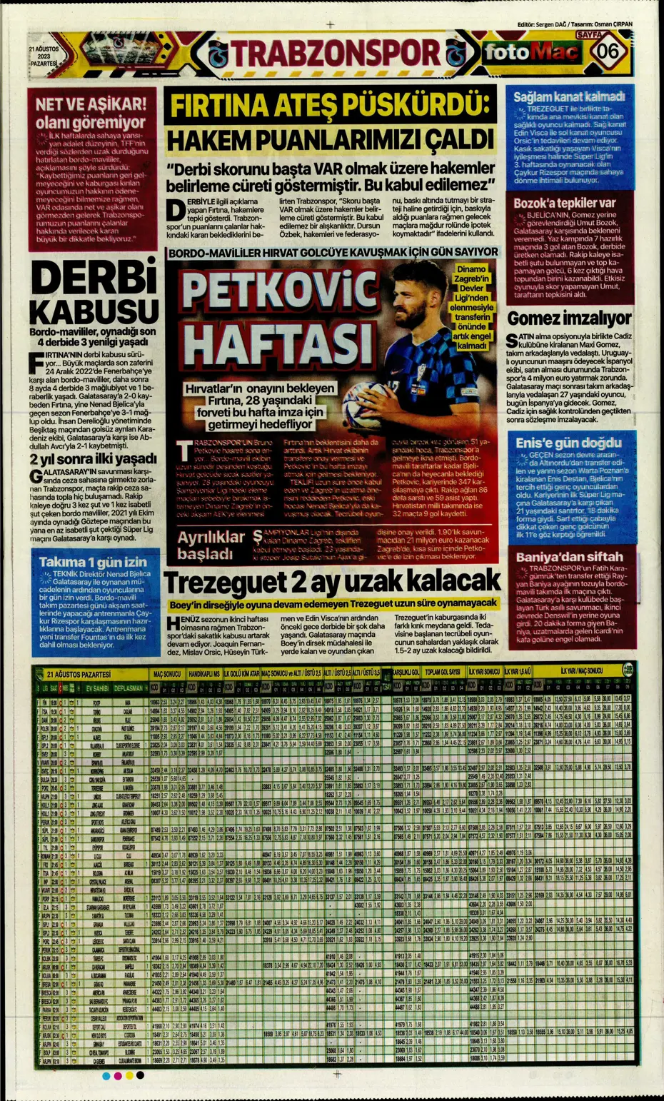 "Kara Kartal'a 90+4'te şok" | Sporun manşetleri (21 Ağustos 2023) - 19