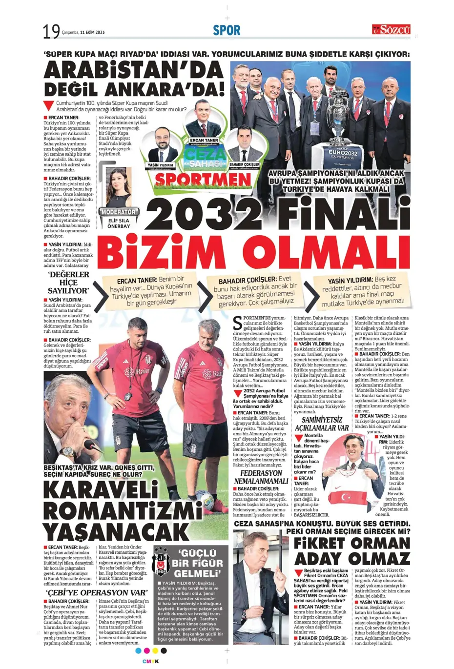 "Sergio Oliveira'ya yol göründü" | Sporun manşetleri (11 Ekim 2023) - 30