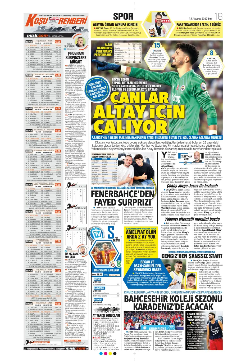 "Kartal'ı Gedson uçurdu" | Sporun Manşetleri - 21