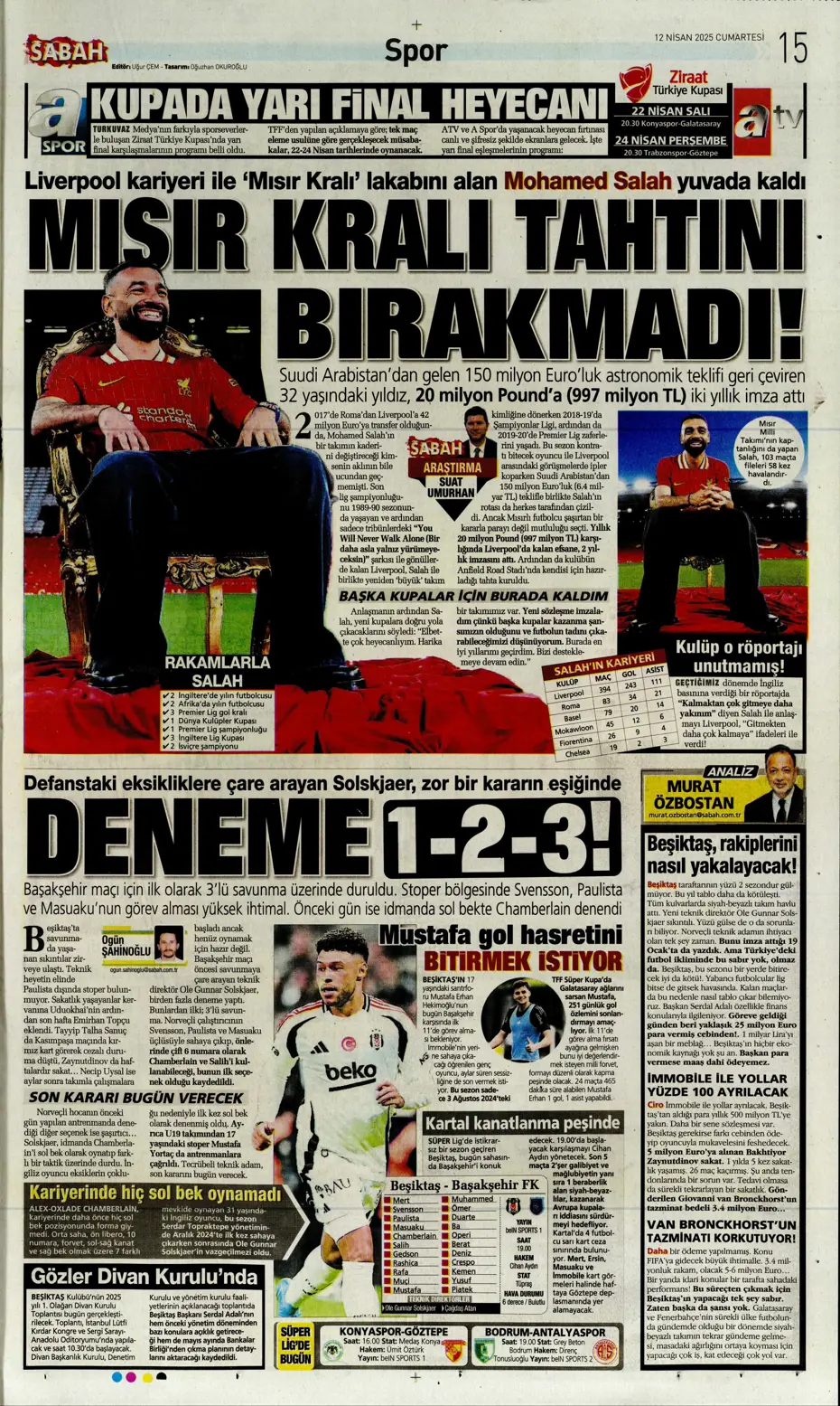 "Türk futbolunun utanç tablosu" | Sporun manşetleri - 36