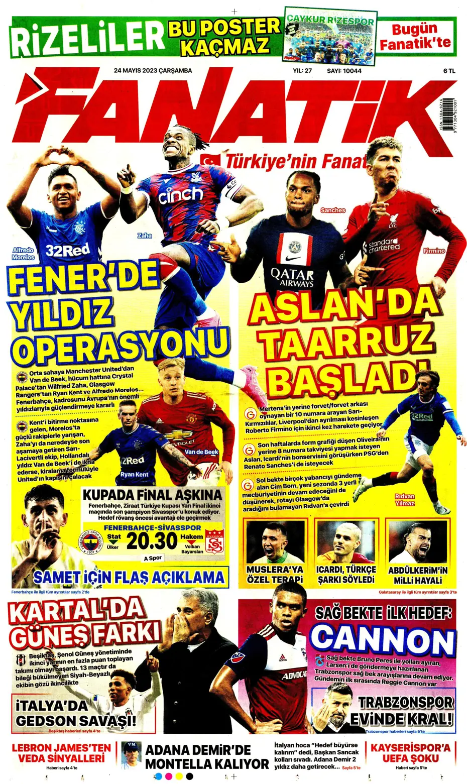 "Aslan'da taarruz başladı" | Sporun Manşetleri - 7