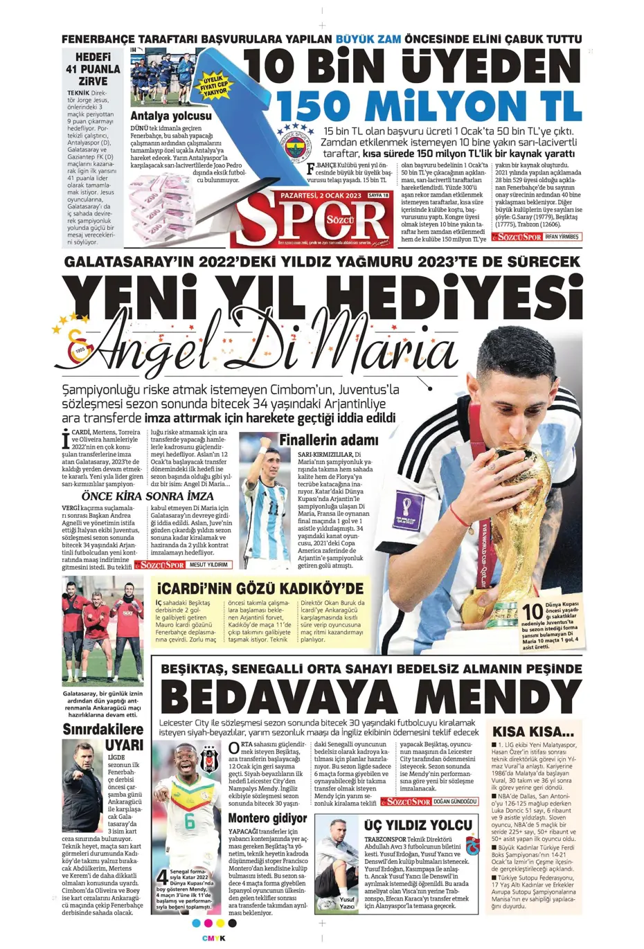 Sporun Manşetleri (2 Ocak 2023) - 24