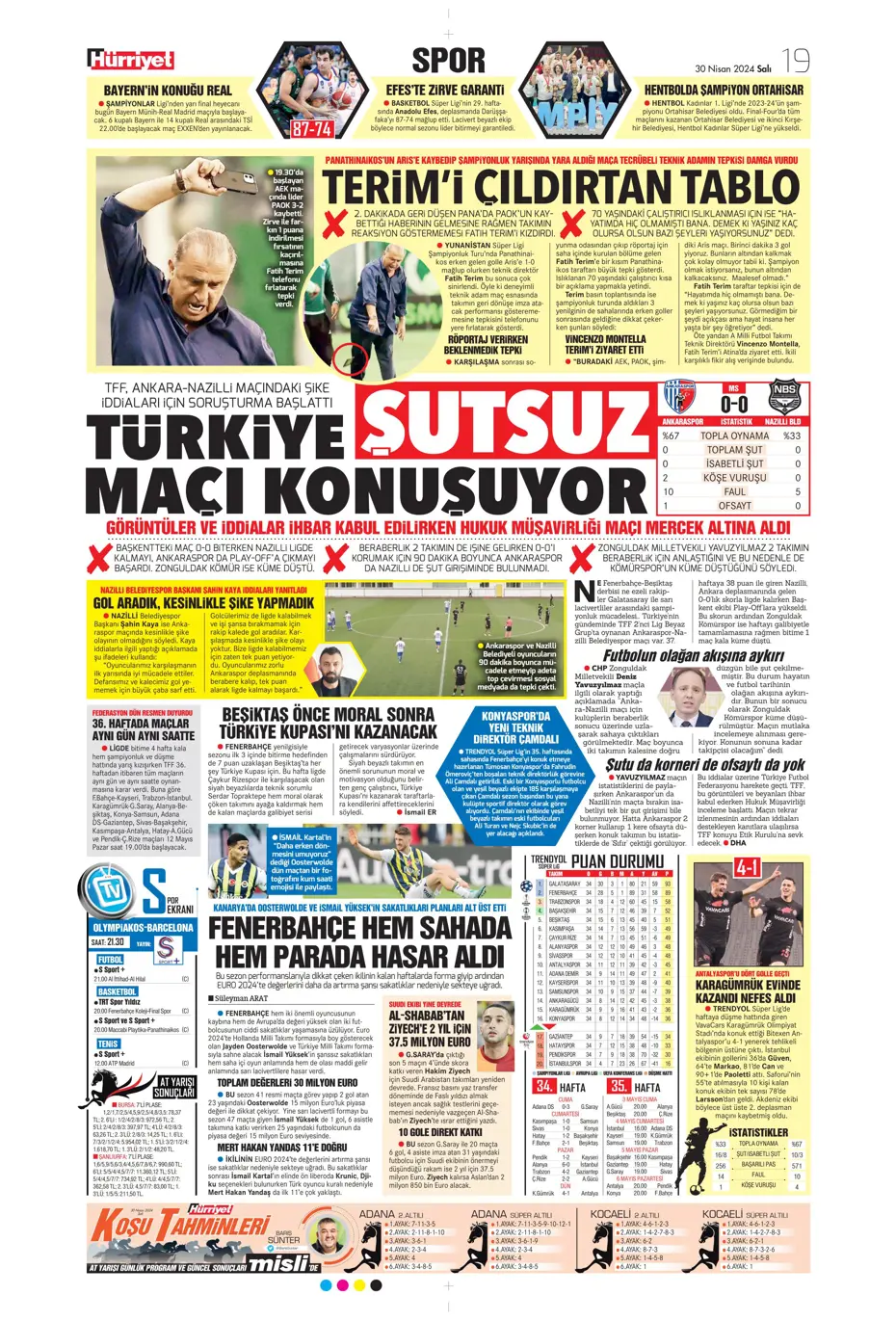 "Real'in golcüsü Aslan'a" | Sporun manşetleri (30 Nisan 2024) - 16