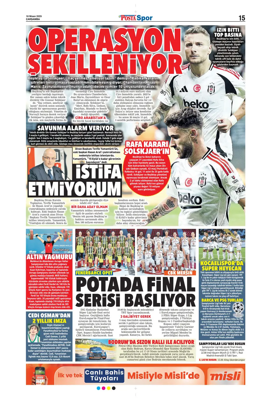 "Kim Min-Jae heyecanı" | Sporun manşetleri - 21