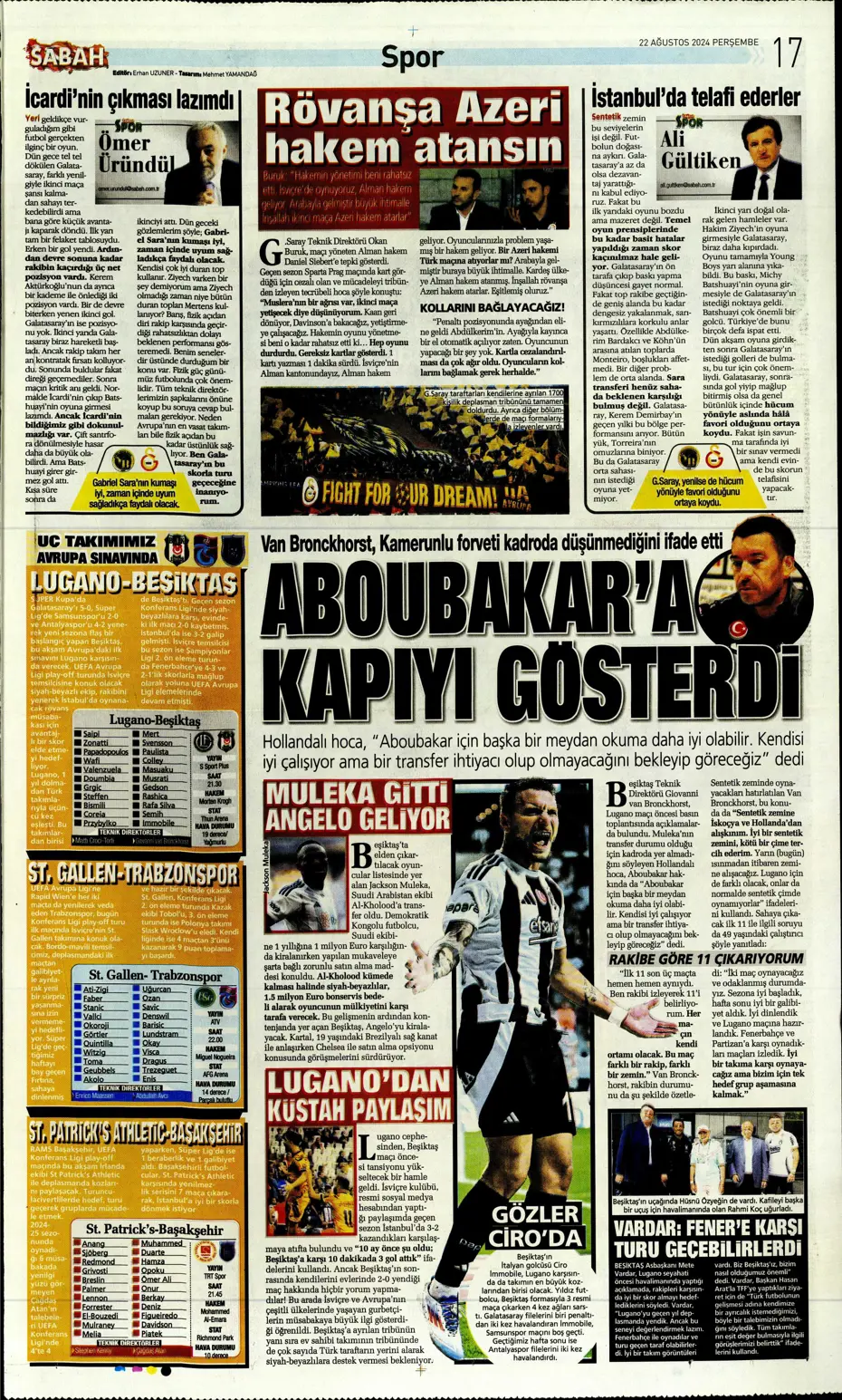 "Batman bile kurtaramadı" | Sporun manşetleri (22 Ağustos 2024) - 26 "Batman bile kurtaramadı" | Sporun manşetleri (22 Ağustos 2024) - 26