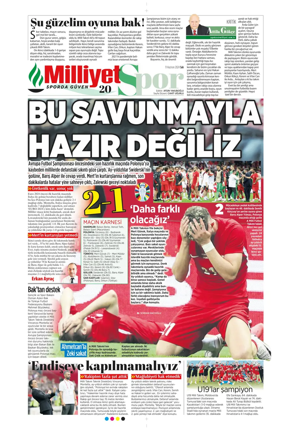 "Fenerbahçe çok ama çok büyük oynuyor'" | Sporun manşetleri (11 Haziran 2024) - 27 "Fenerbahçe çok ama çok büyük oynuyor'" | Sporun manşetleri (11 Haziran 2024) - 27