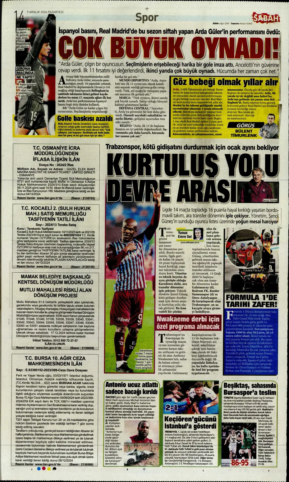 "Hakem katliamı" | Sporun manşetleri - 18 "Hakem katliamı" | Sporun manşetleri - 18