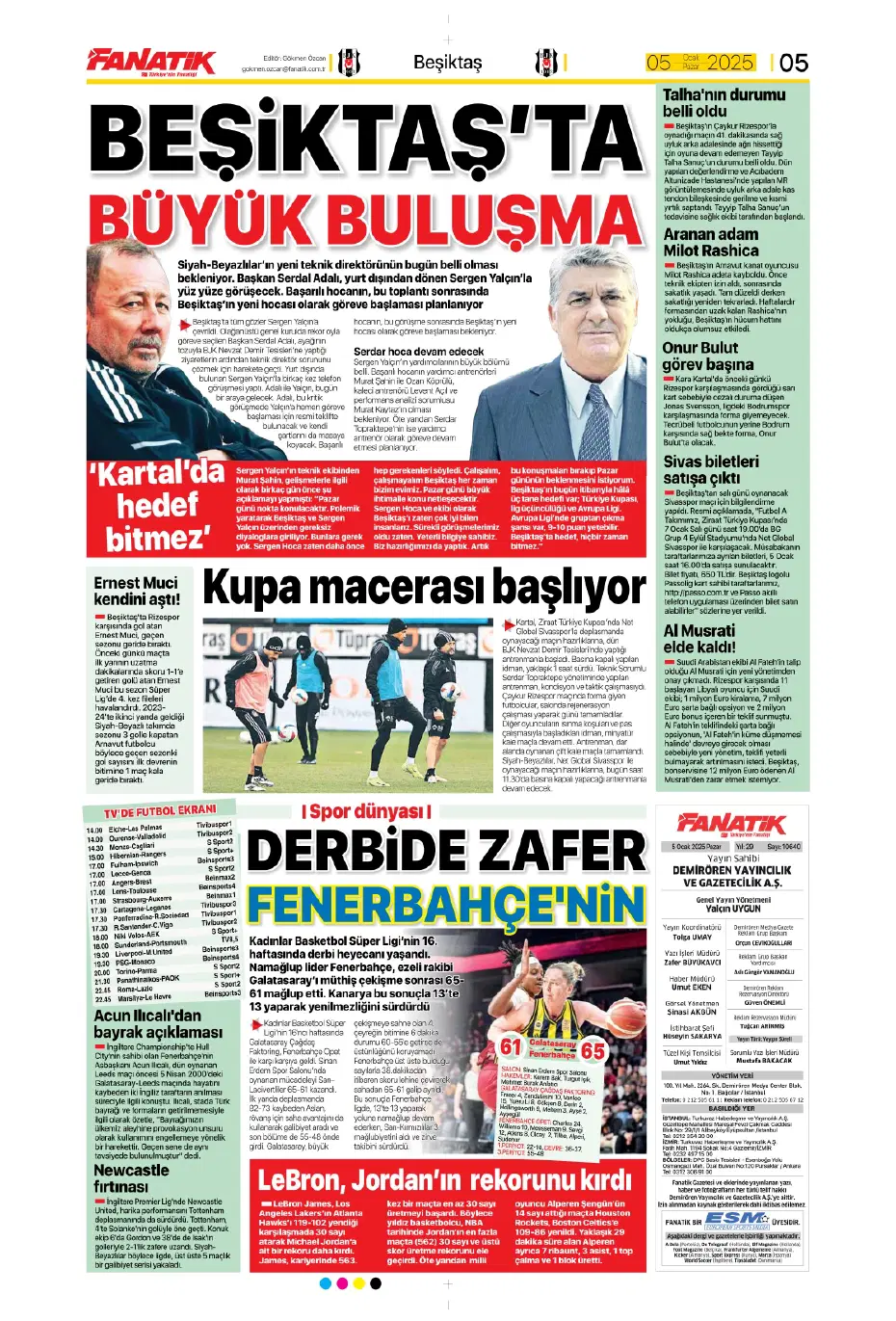 "31 milyon euroluk stoper Fenerbahçe'ye" | Sporun manşetleri - 7