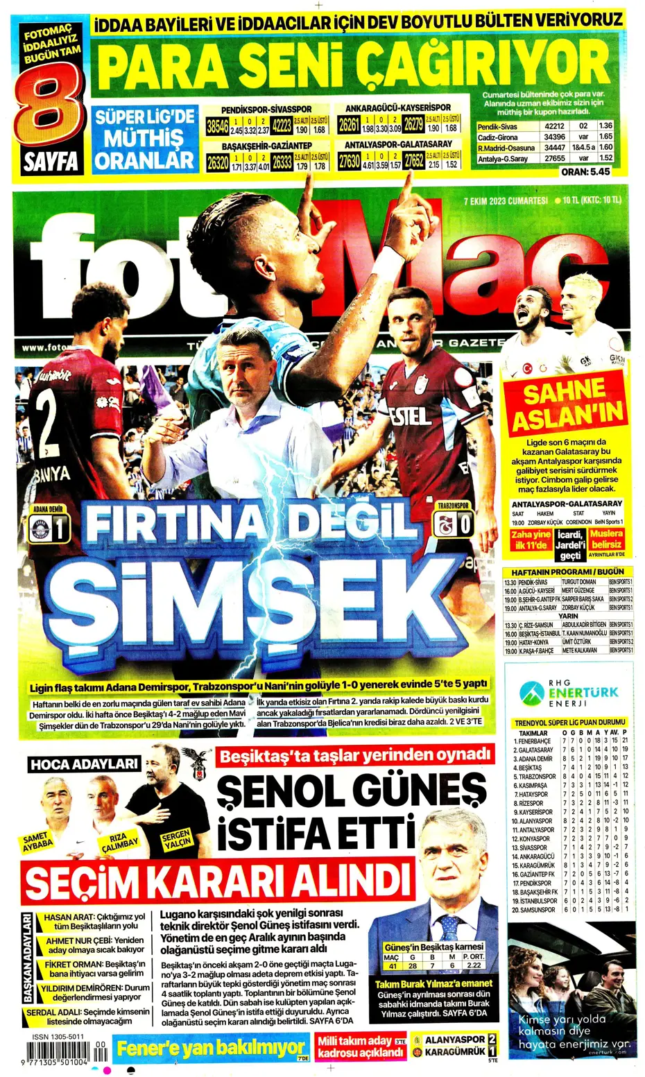 "Şok eden Nelsson iddiası" | Sporun manşetleri (7 Ekim 2023) - 7 "Şok eden Nelsson iddiası" | Sporun manşetleri (7 Ekim 2023) - 7