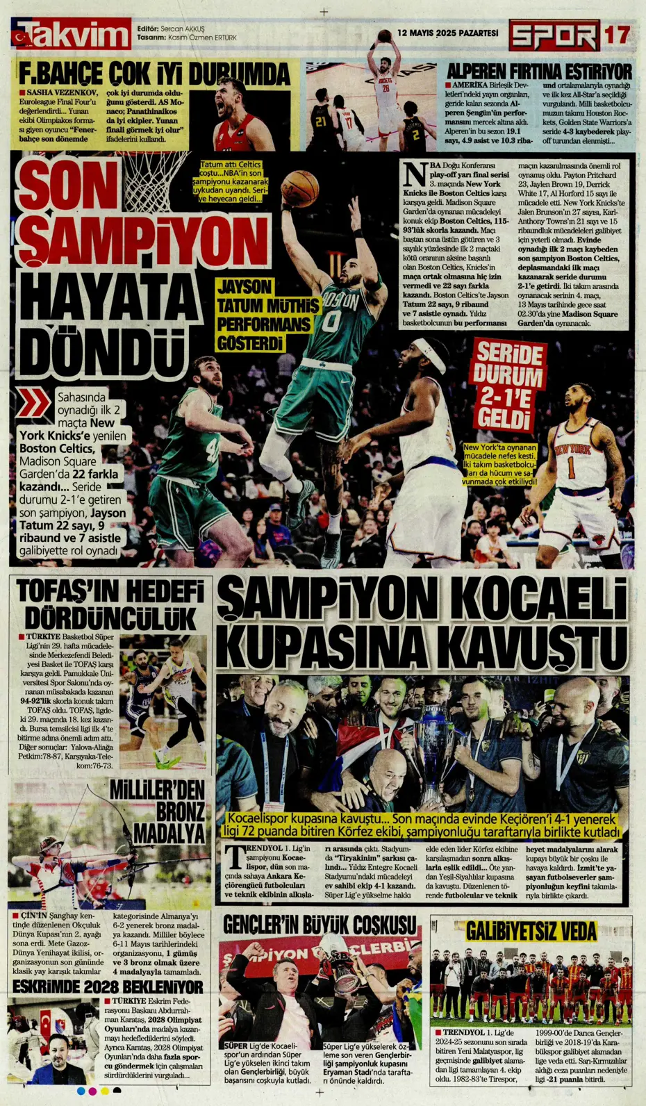 "Fenerbahçe'nin yeni golcüleri Jonathan David ve Abraham" | Sporun manşetleri - 24