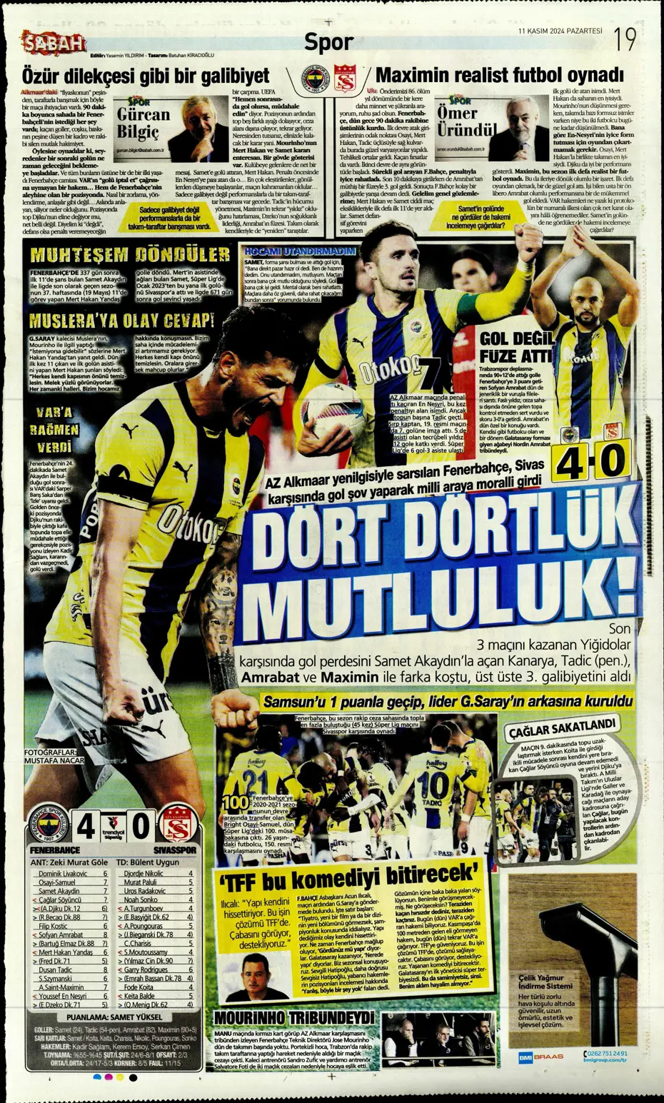 "Fenerbahçe'den Talisca ve Dybala bombası" | Sporun manşetleri - 24 "Fenerbahçe'den Talisca ve Dybala bombası" | Sporun manşetleri - 24