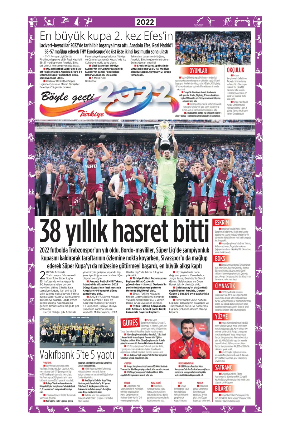 Sporun Manşetleri (1 Ocak 2023) - 23