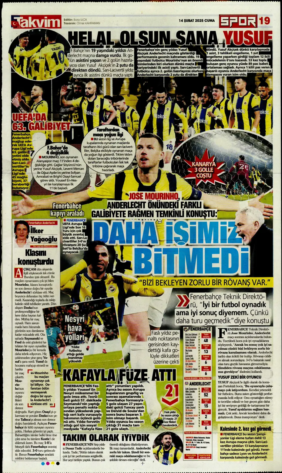 "Galatasaray'ın Avrupa AZabı" | Sporun manşetleri - 35 "Galatasaray'ın Avrupa AZabı" | Sporun manşetleri - 35