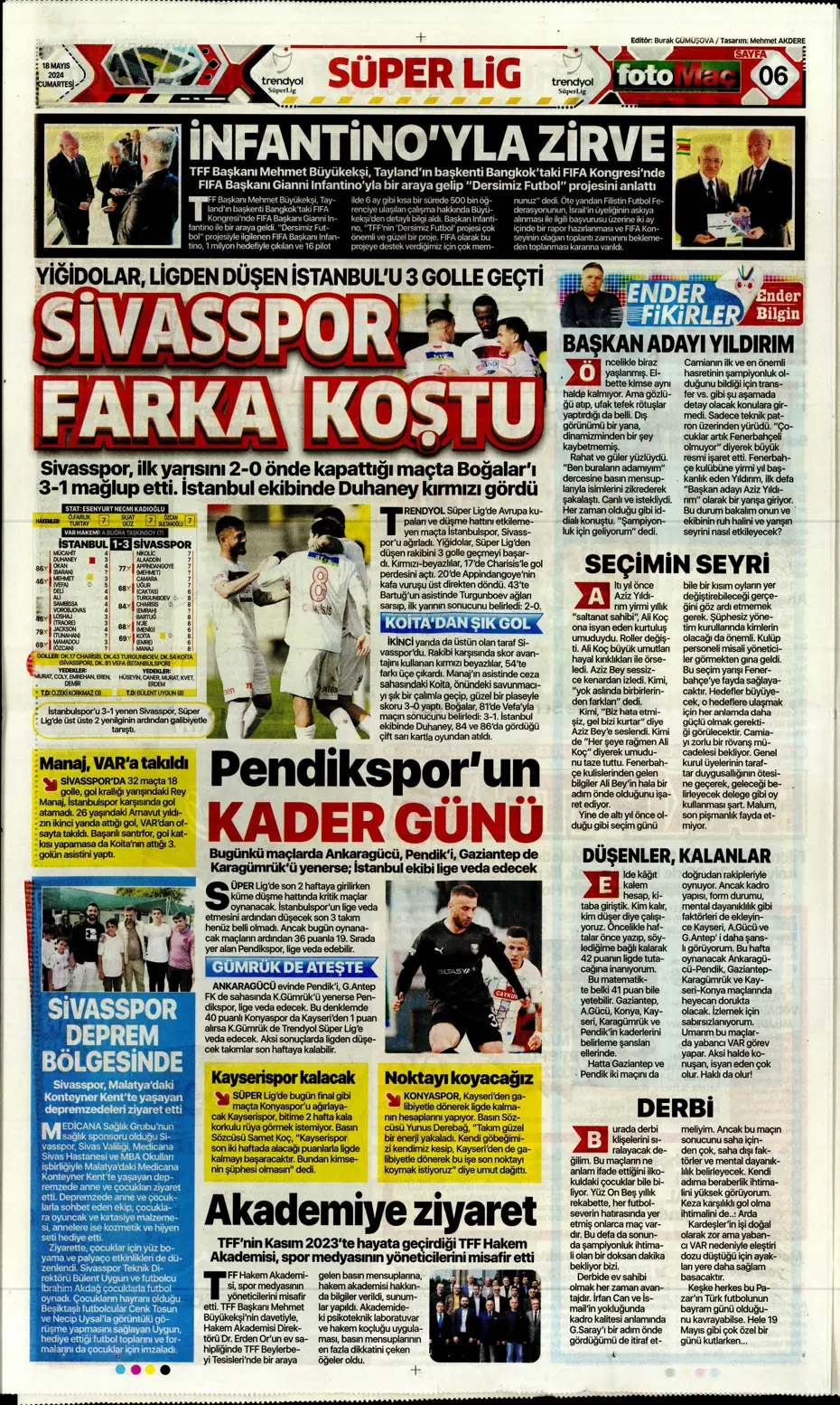 "Süper Lig'de cumartesi ateşi" | Sporun Manşetleri - 12 "Süper Lig'de cumartesi ateşi" | Sporun Manşetleri - 12