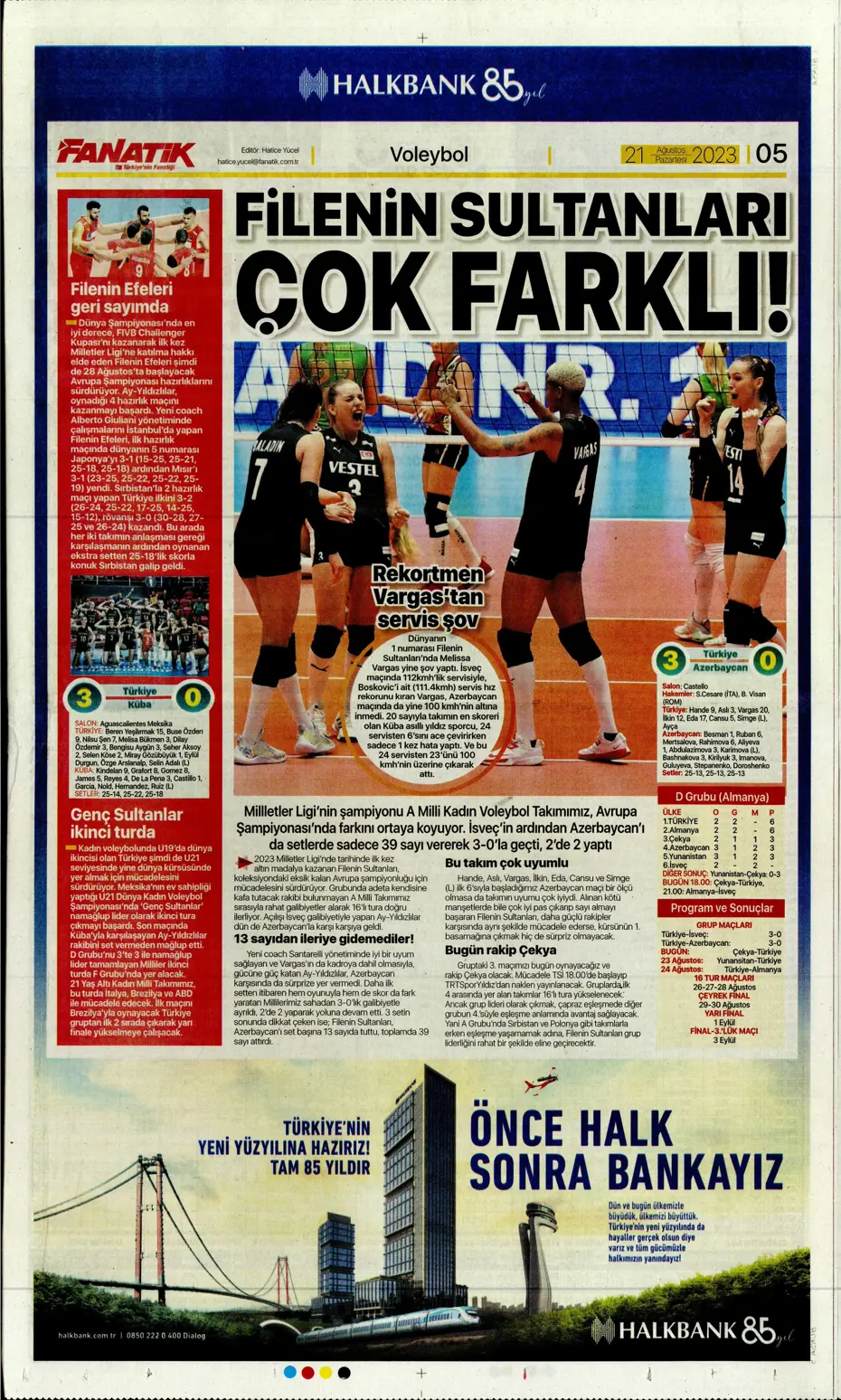 "Kara Kartal'a 90+4'te şok" | Sporun manşetleri (21 Ağustos 2023) - 9