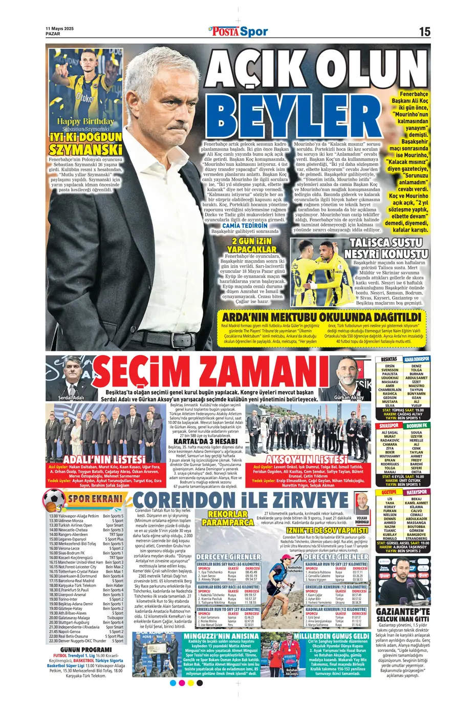 "Cimbom şampiyo..." | Sporun manşetleri - 22