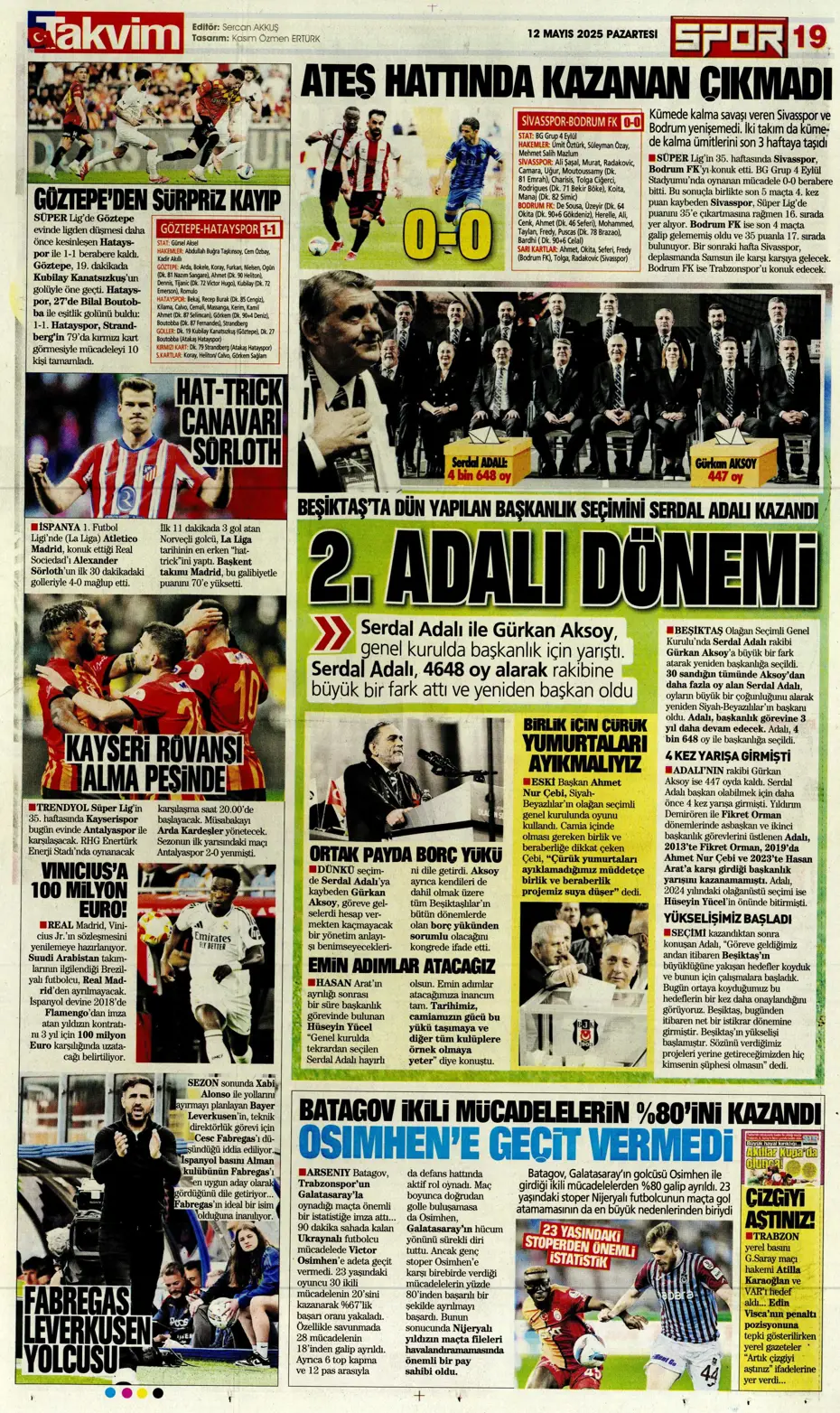 "Fenerbahçe'nin yeni golcüleri Jonathan David ve Abraham" | Sporun manşetleri - 25