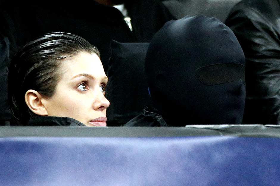 Inter-Atletico Madrid maçına maskeli Kanye West damga vurdu