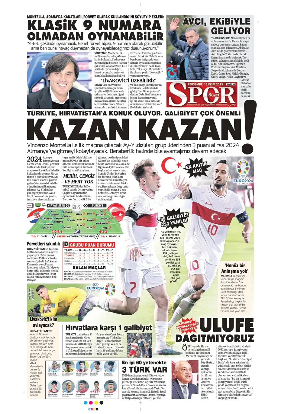 "Amiral gemisi Galatasaray" | Sporun manşetleri (12 Ekim 2023) - 27