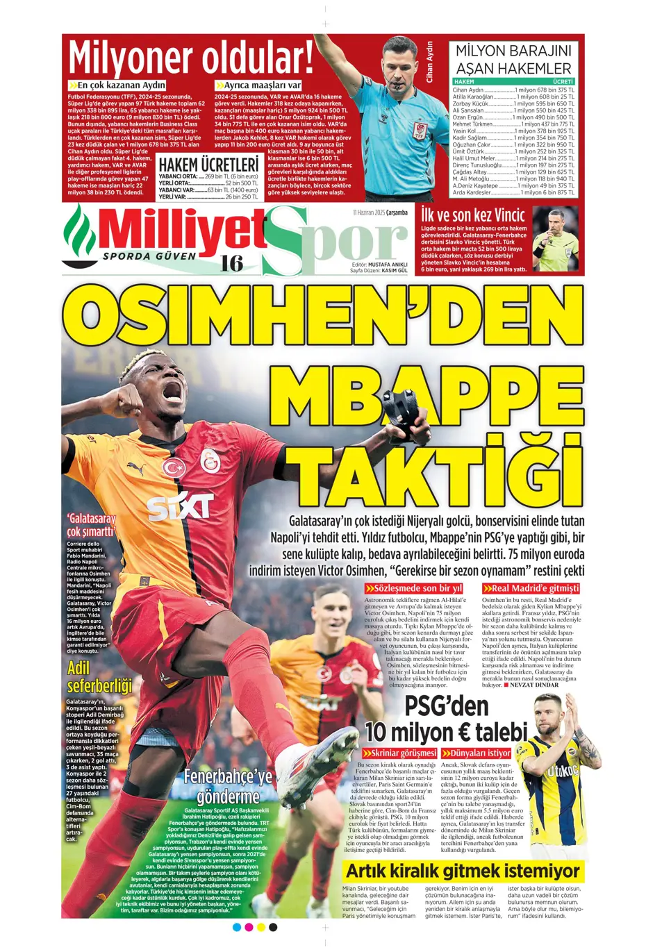 "Patron çıldırdı: Osimhen'e görülmemiş teklif" | Sporun manşetleri - 23