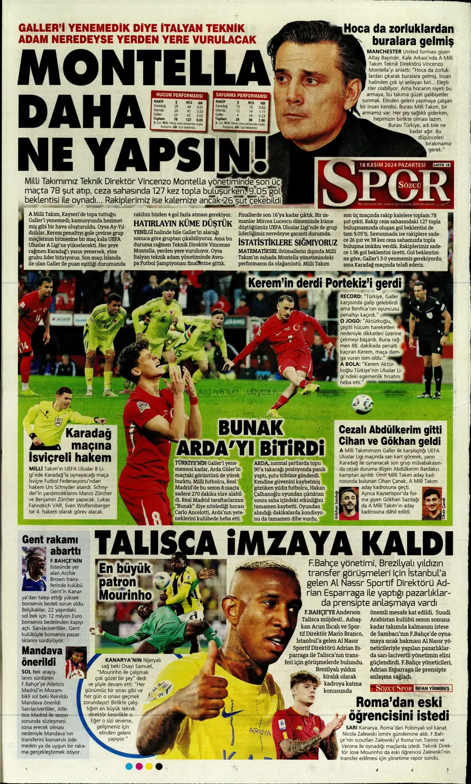 "Talisca olmazsa B planında 2 yıldız var" | Sporun manşetleri - 28