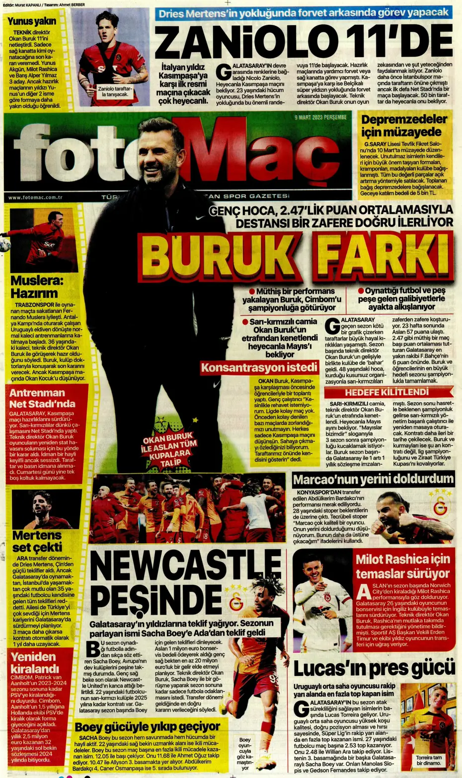 "Avrupa'yı fethedelim" - Sporun manşetleri - 17