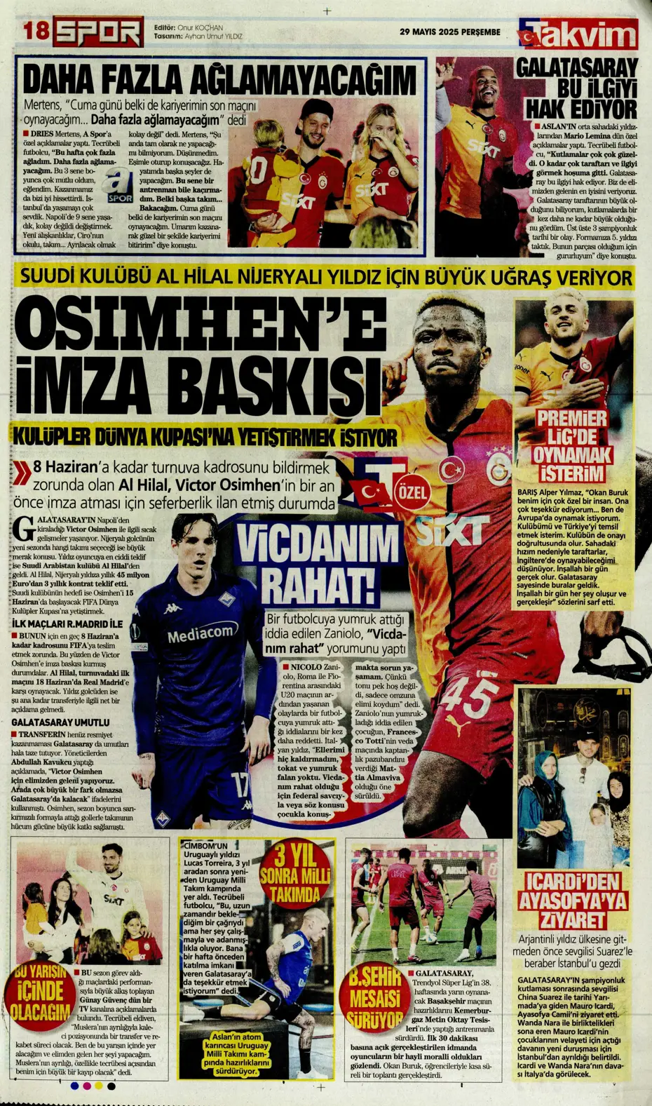 "Osimhen'in karar anı" | Sporun manşetleri - 28