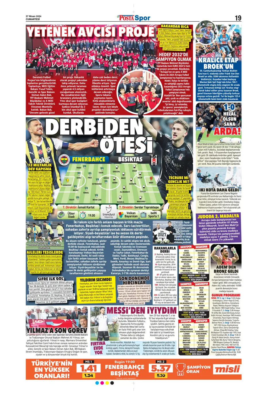 "Kadıköy'de dev kapışma" | Sporun Manşetleri - 24