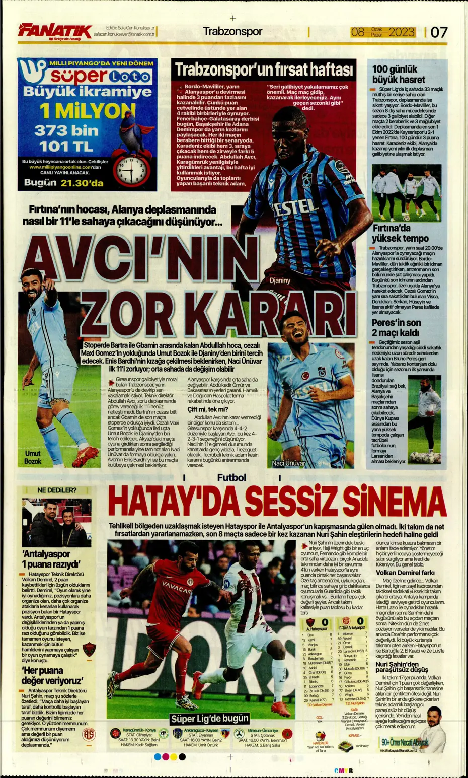 Sporun Manşetleri (8 Ocak 2023) - 9