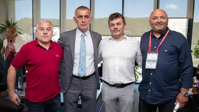 TFF 2. ve 3. Lig kulüp başkanlarından, Hacıosmanoğlu'na Ziyaret