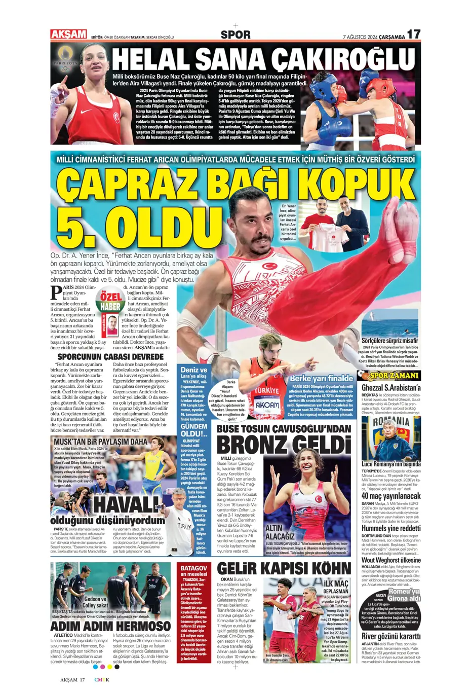 "12 milyon euroya Becao" | Sporun manşetleri - 5 "12 milyon euroya Becao" | Sporun manşetleri - 5