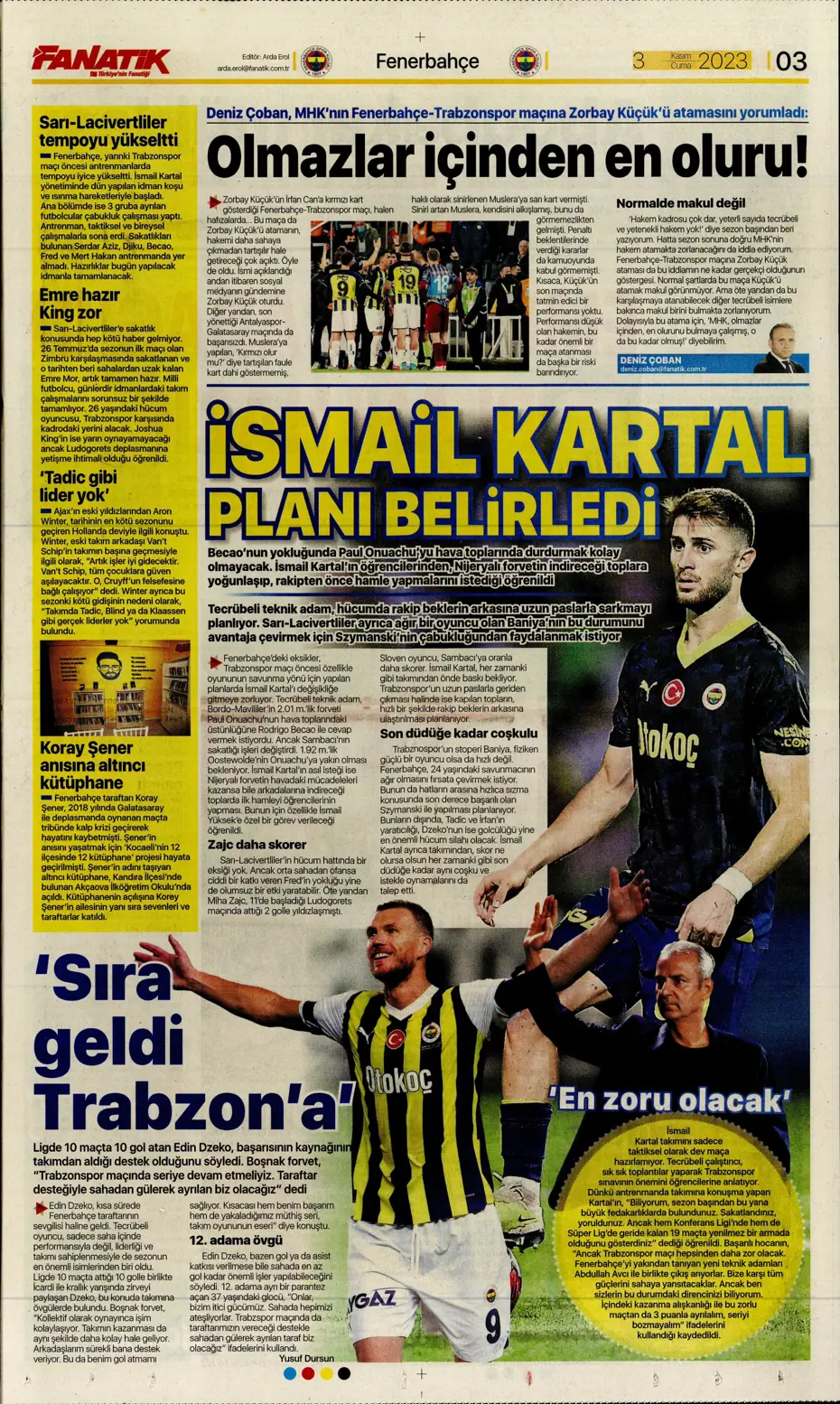 "Chelsea'nin sol beki Aslan'a" | Sporun manşetleri (3 Kasım 2023) - 4
