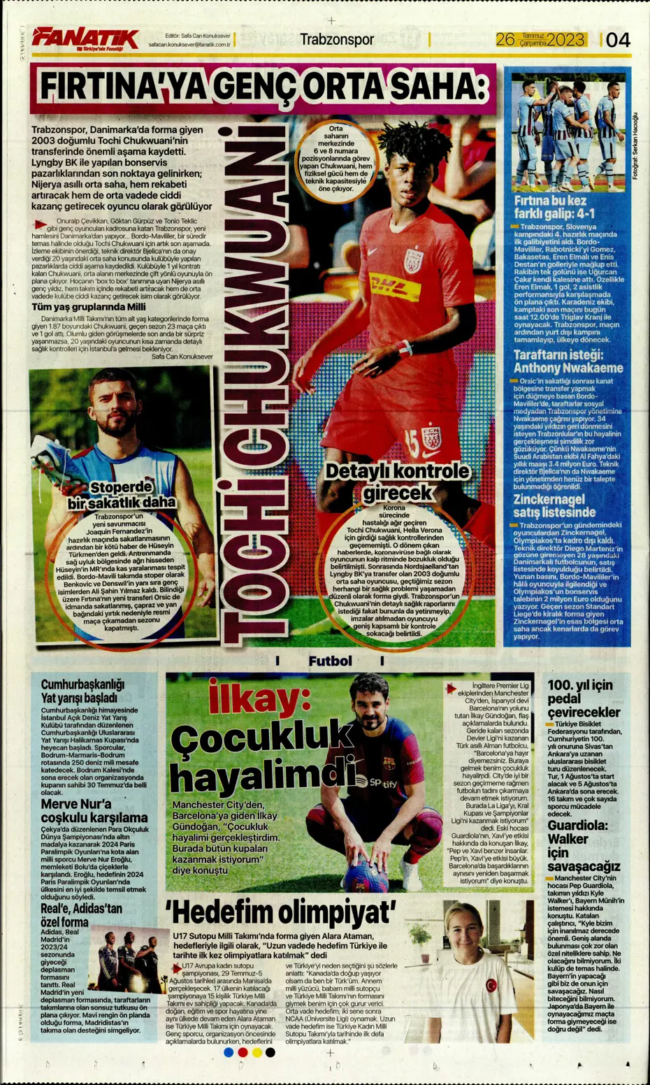 "Beşiktaş'ın istediği Rebic Fenerbahçe'ye" | Sporun manşetleri (26 Temmuz 2023) - 8