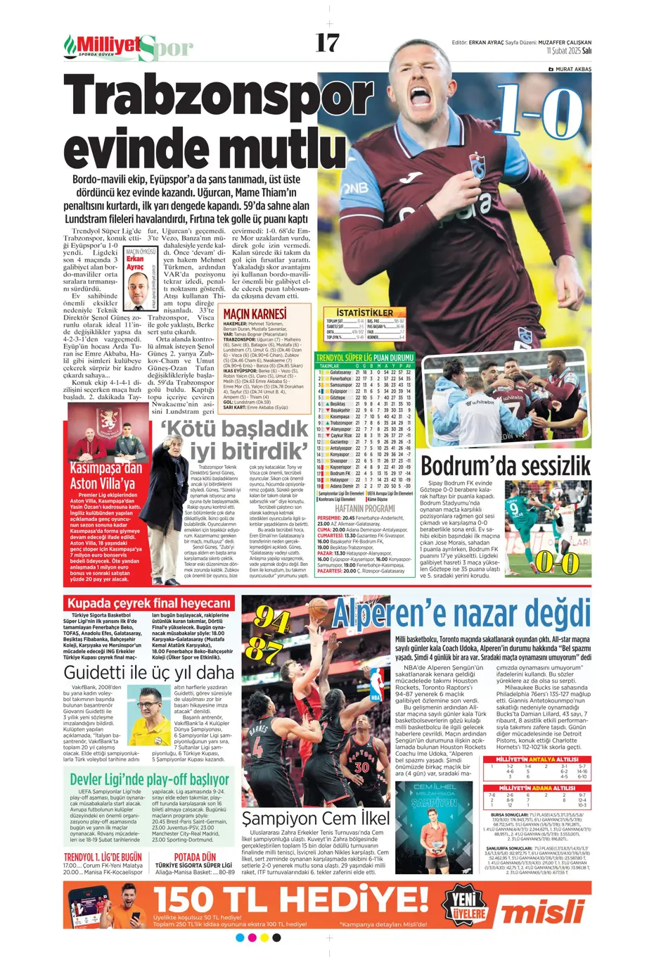 "Sezon sonu Fati" | Sporun manşetleri - 20