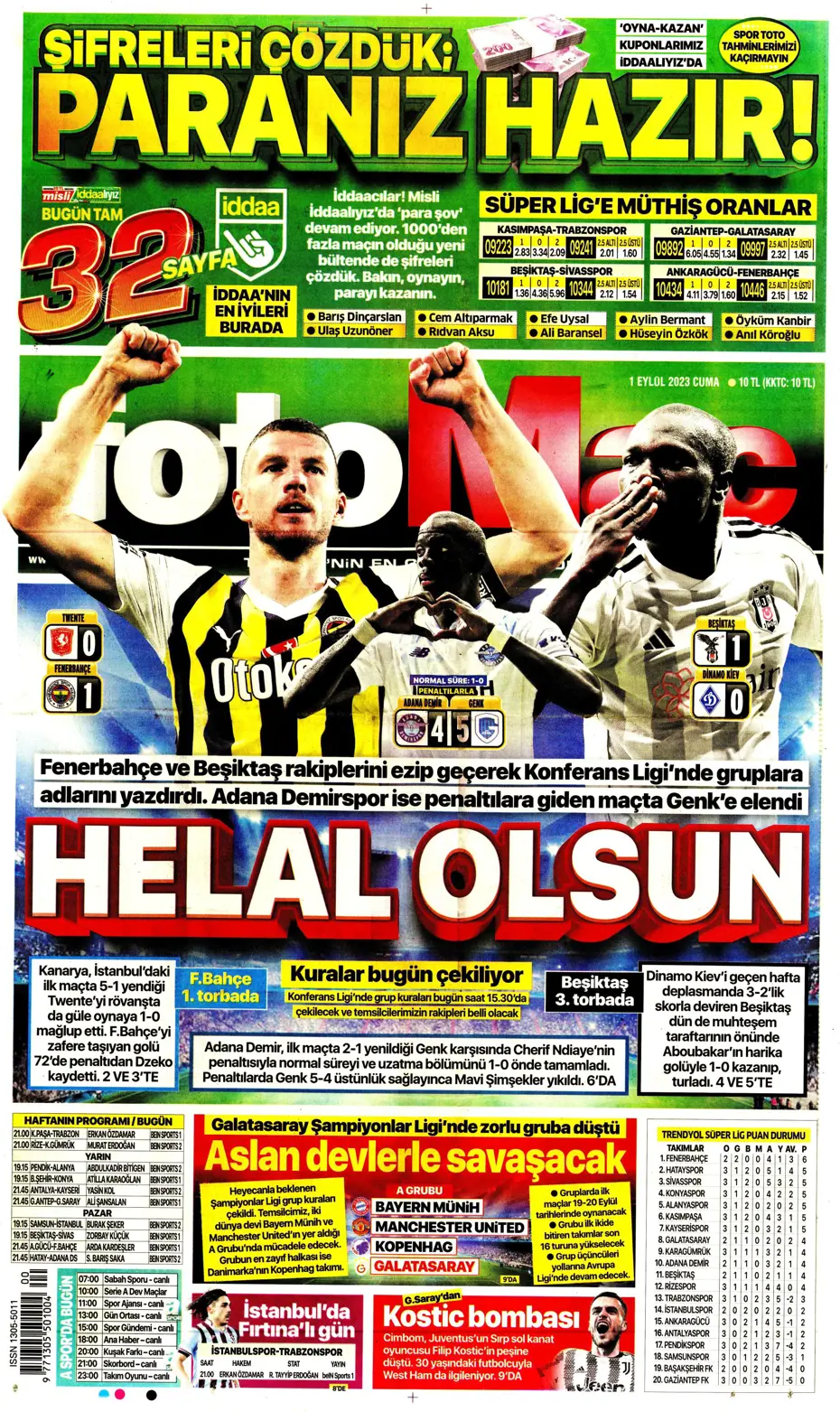 "Sergio Ramos'a '2 Eylül'e kadar cevabını ver' resti" | Sporun manşetleri (1 Eylül 2023) - 10 "Sergio Ramos'a '2 Eylül'e kadar cevabını ver' resti" | Sporun manşetleri (1 Eylül 2023) - 10