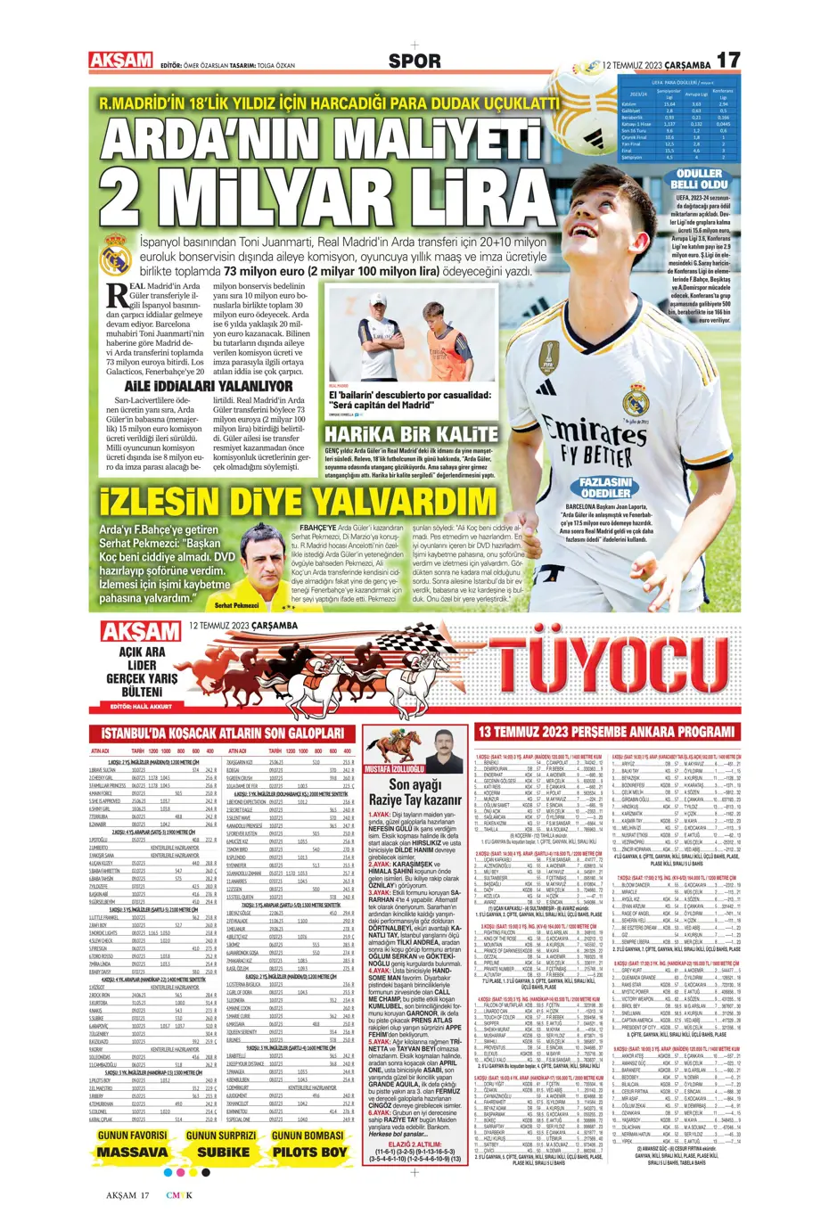 "Icardi'nin yanına 4 dev transfer daha" | Sporun manşetleri (12 Temmuz 2023) - 2