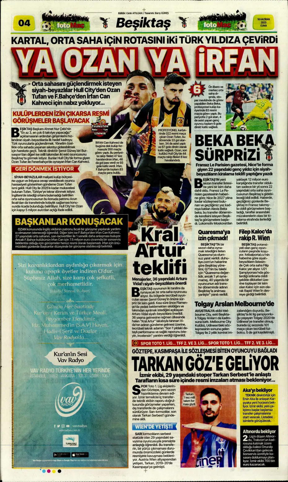 "Dzeko çok yakın" Sporun manşetleri (16 Haziran 2023) - 8 "Dzeko çok yakın" Sporun manşetleri (16 Haziran 2023) - 8