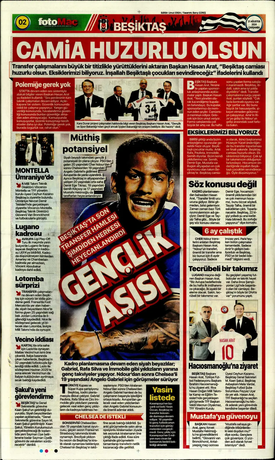 "Dev plan Anderson Talisca" | Sporun manşetleri - 9