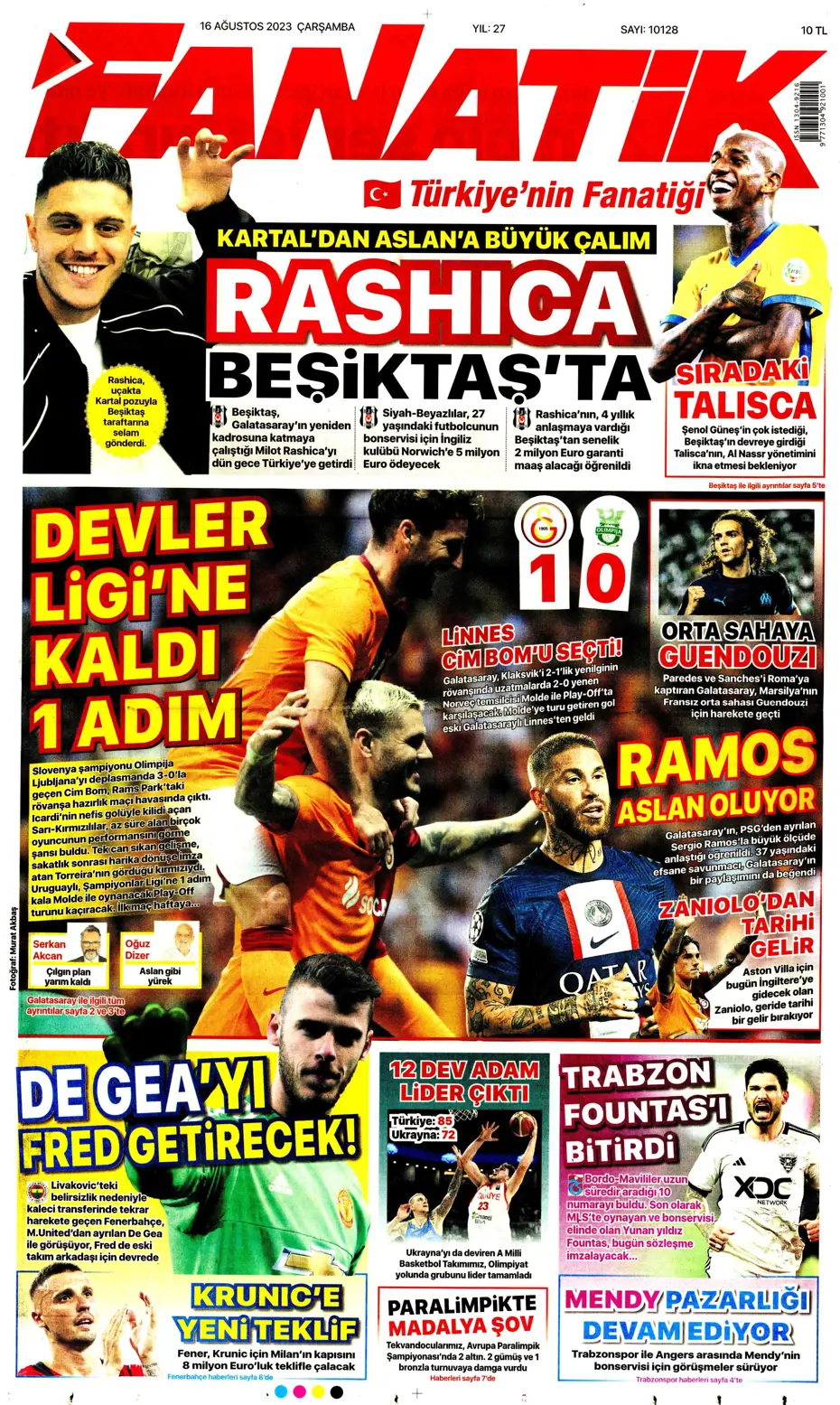 "Devler Ligi'ne kaldı 1 adım" | Sporun Manşetleri - 2